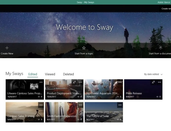 微软将停用免费的Windows 10/11版Sway桌面应用 全面换用网页版