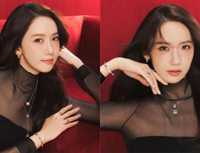 潤娥透膚黑裝配葫蘆珠寶時髦極了　可調節式長鍊實踐穿搭自由