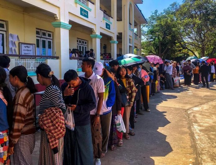 缅甸大选第二阶段开始投票 地点包括翁山淑枝家乡