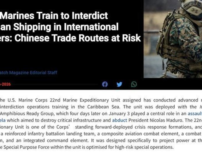 美军空降突袭油轮威胁全球海上贸易，中国集装箱武装船早有准备？