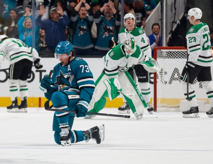 Toffoli’s overtime goal caps remarkable comeback as Sharks top Dallas Stars