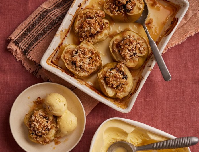 Helen Goh’s Recipe for Baked Apples with Lemon and Tahini