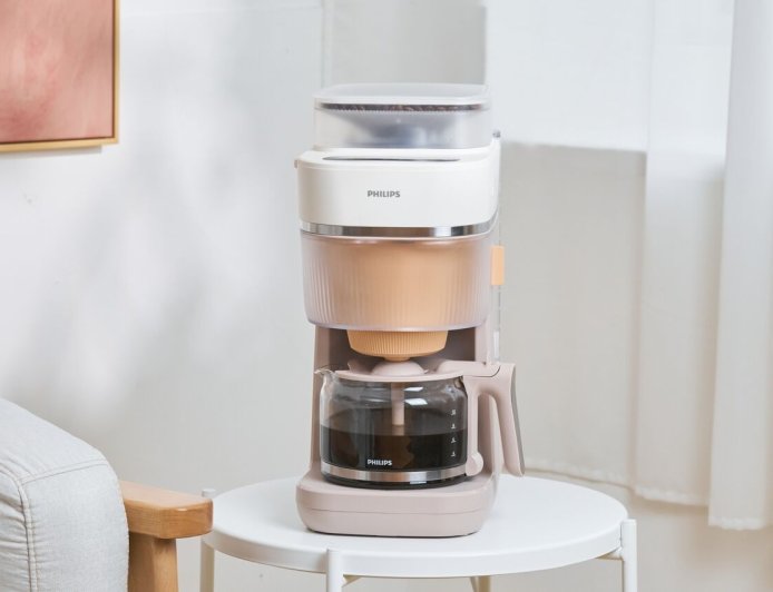 飛利浦珊瑚色「手沖咖啡機」冷萃不用等　義式咖啡機現折3400元