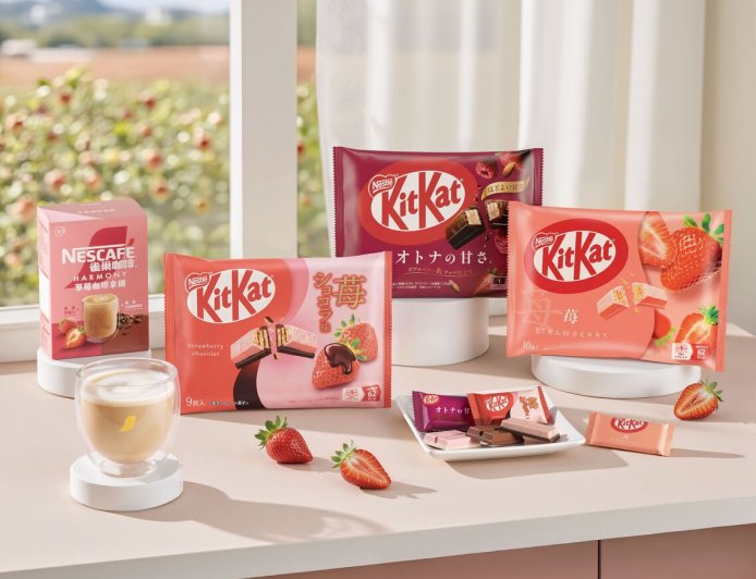 KitKat堅果雙層莓果可可首登台　微醉「草莓蘇打」夢幻特調大人味