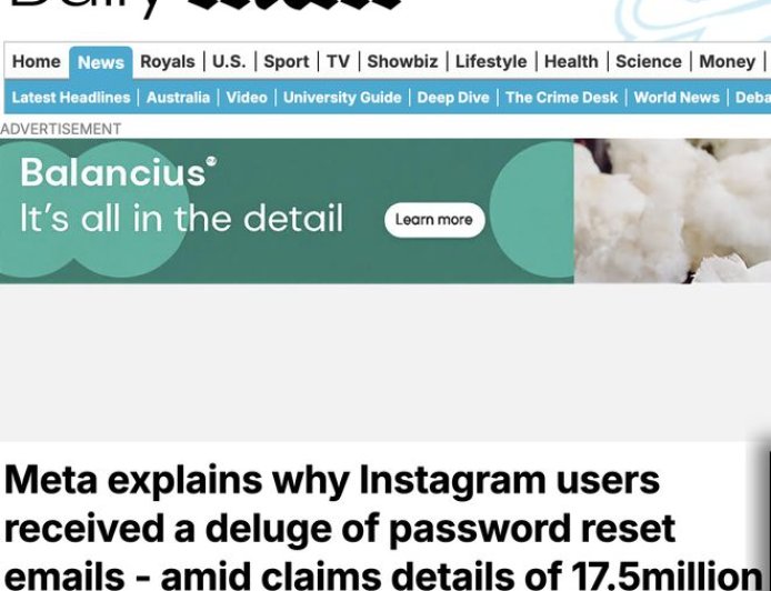 Meta澄清Instagram“密码重置风暴”：因系统漏洞所致 未发生数据泄露