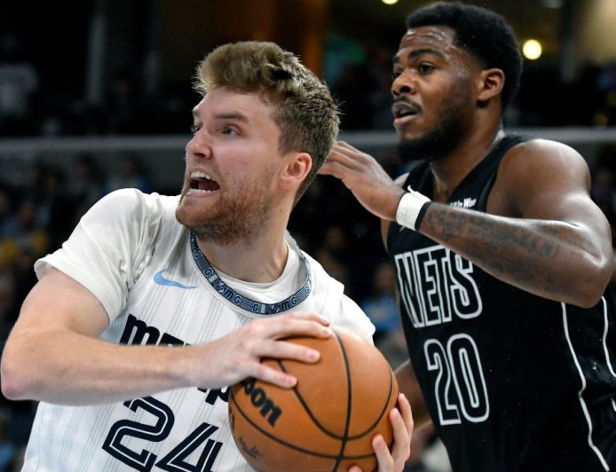 Cedric Coward hits two late threes to help Grizzlies beat Nets