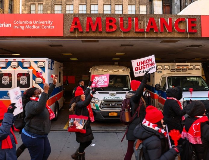 NYC hospital accuses nurses’ union of seeking protections for workers arriving drunk, high as strike begins