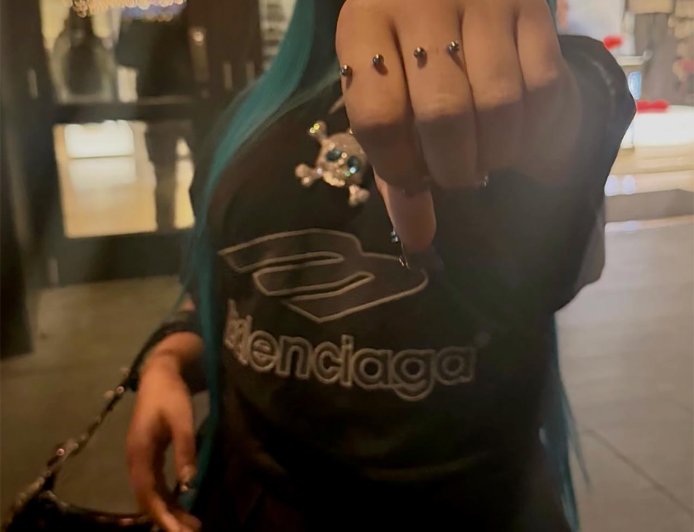 North West Defies Style Critics by Showing Off Her 2nd Finger Piercing