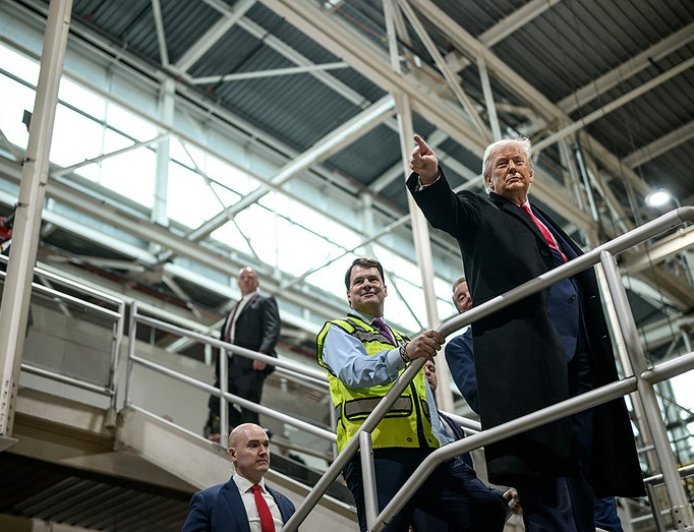 White House says Trump gave ‘appropriate’ response after heckler confrontation caught on video at Ford plant