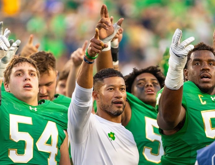 Notre Dame coach Marcus Freeman pours cold water on NFL again: 'Everything I need can be achieved right here'