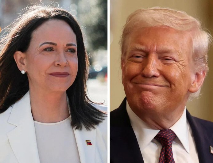 委内瑞拉反对派领袖赠特朗普诺贝尔和平奖奖章