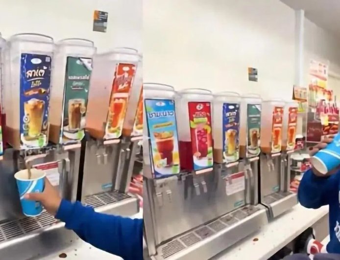 一群马国男子泰国便利店 疑违规自行续杯