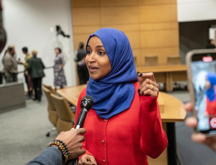 Ilhan Omar refers to 'US God---- States' during impassioned remarks about ICE