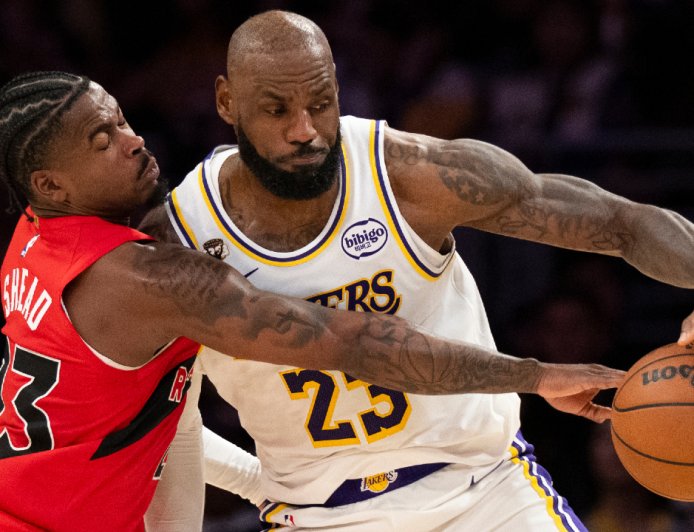 Raptors’ youthful energy not enough as Lakers exploit shooting woes