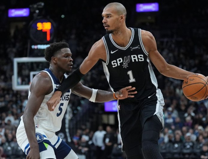 San Antonio fends off 55 points from Edwards as Spurs top Timberwolves
