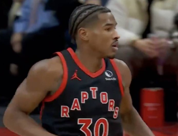 Raptors’ Agbaji notches season-high three pointers in first half