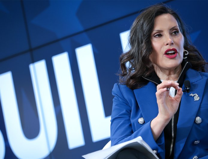 Gov Whitmer says America 'ready for a woman president,' contrasting Michelle Obama