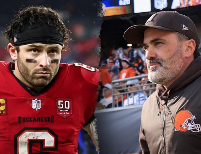 Baker Mayfield welcomes ex-Browns coach Kevin Stefanski to NFC South with pointed message about Browns exit