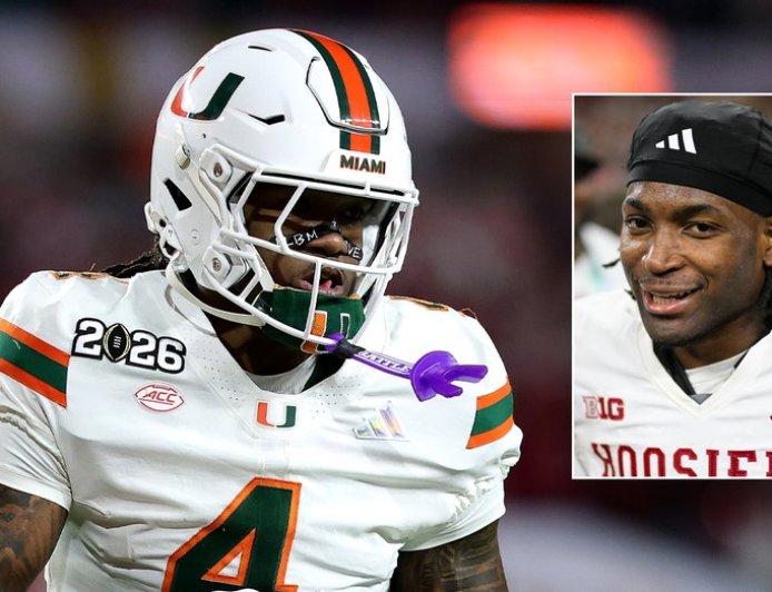 Indiana's D'Angelo Ponds reacts to Miami's Mark Fletcher Jr throwing punch after championship loss: 'Shocked'