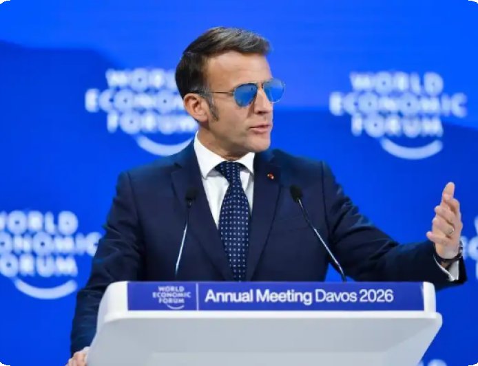 马克龙同款飞行员太阳镜受网友热捧 网店因访问量激增无法访问