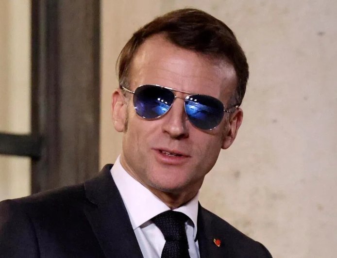 马克龙在达沃斯墨镜刷屏 意大利厂商股价原地起飞