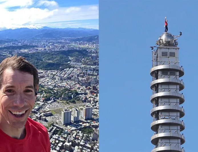 美徒手攀岩家成功登顶台北101大楼：508米生死极限 无安全绳、无装备