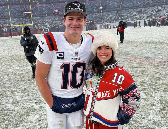 Drake Maye Says Moving to New England Was 'An Adjustment' for Wife Ann