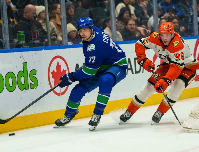Vancouver Canucks Pick Up First Home Shutout Of The Season In 2-0 Victory Over The Anaheim Ducks