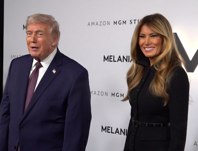 Trump says Melania has been 'more outspoken' this term at Trump Kennedy Center documentary premiere