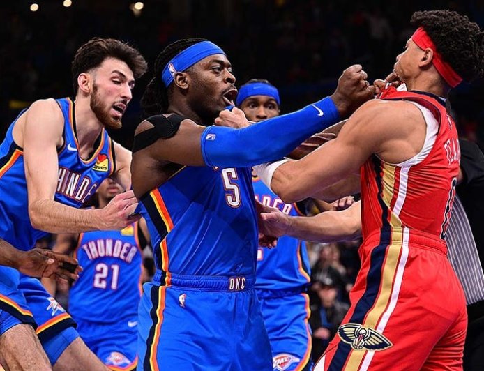 NBA rookie Jeremiah Fears calls Thunder's Luguentz Dort 'soft' after on-court scuffle