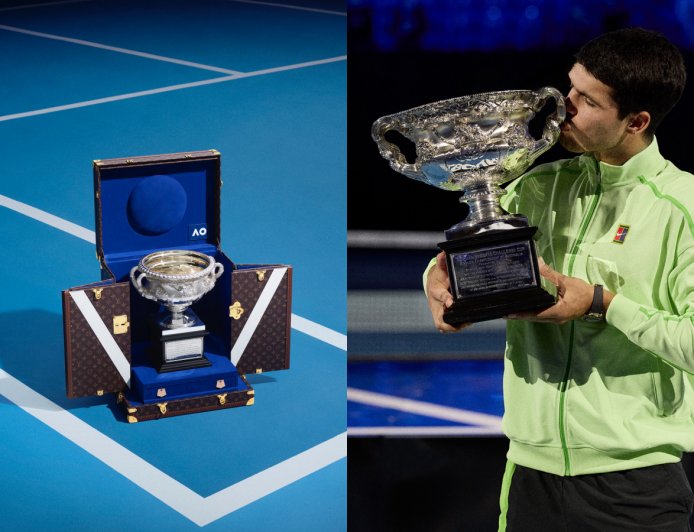 LV為澳網冠軍獎盃打造「保護箱」　22歲球王艾卡拉茲是品牌大使