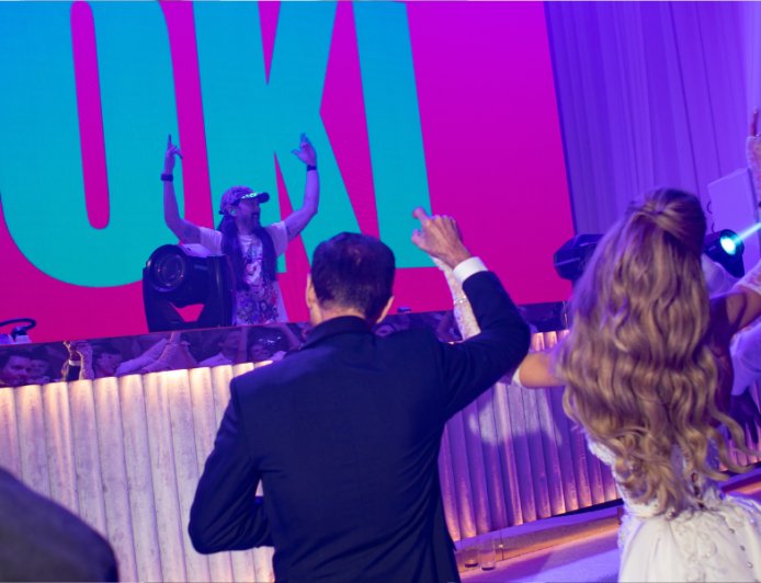 Steve Aoki Surprise DJ Set Steals The Show At Sarah Rollins Gonzalez & Richard Gonzalez’s Palm Beach Wedding