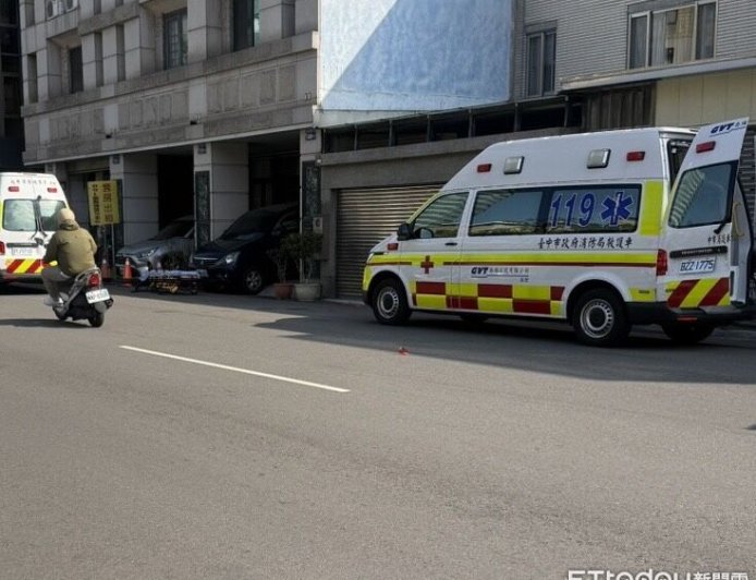 快訊／台中太原路驚傳墜樓　婦倒臥地面當場死亡
