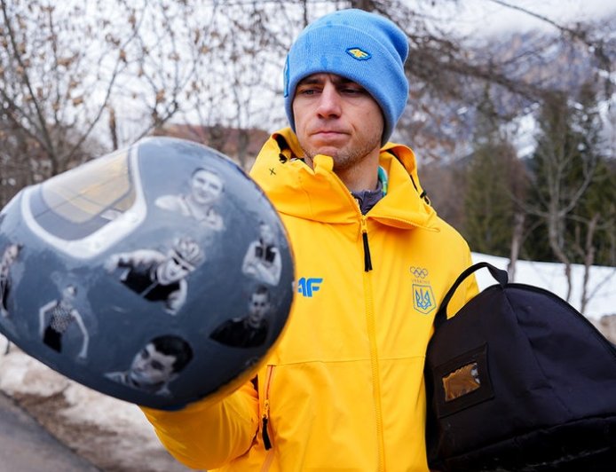 Ukrainian Olympian out of Winter Games over helmet honoring fallen countrymen