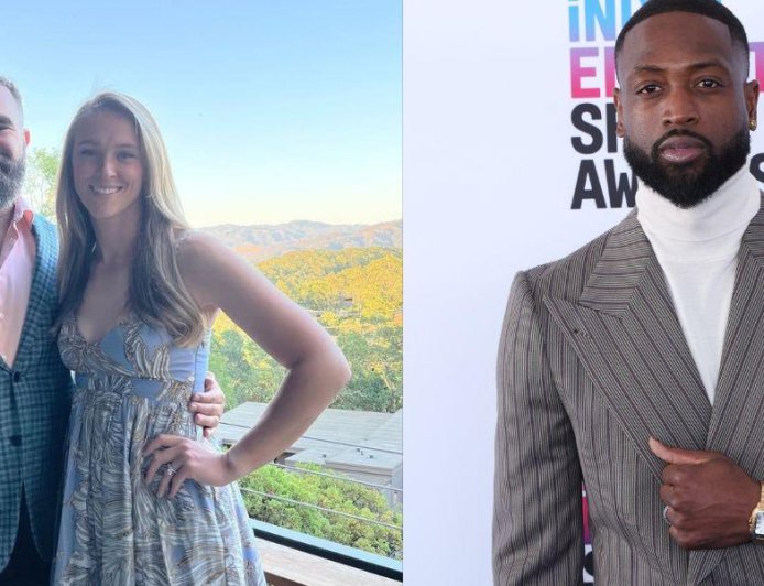 Why Jason Kelce's Wife Kylie Has 'Beef' With Former Miami Heat Star Dwayne Wade