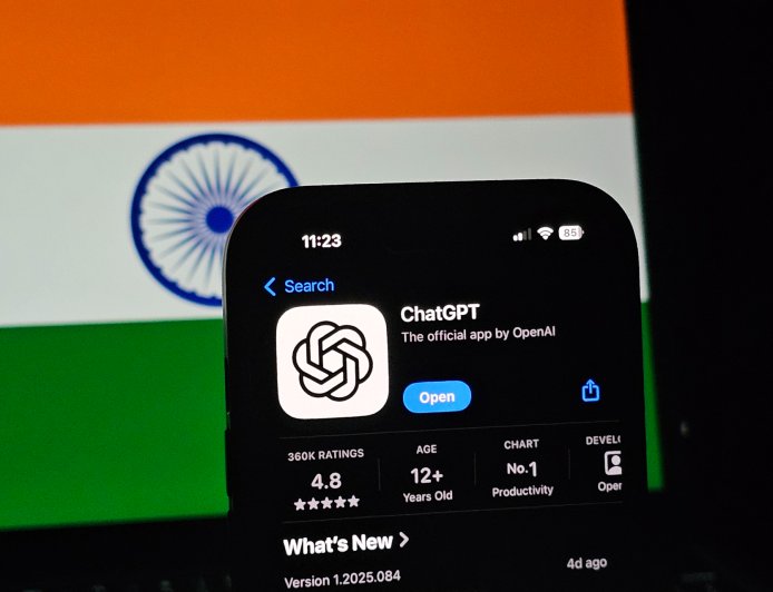 印度ChatGPT周活跃用户达1亿 成为OpenAI全球第二大市场