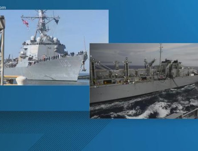 新年送礼：美国海军驱逐舰加勒比海撞补给舰，内有重大隐情？