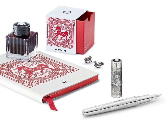 萬寶龍鋼筆精雕天馬迎新年　駿馬筆記本、袖扣配成套秀好品味