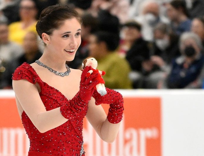 American figure skater Isabeau Levito having blast at Olympic village: 'You can't evict me'