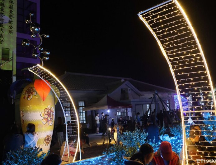 東勢鄉光藝節點燈登場　光雕秀點亮夜間新地標