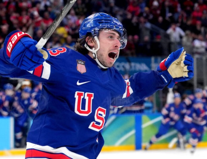 Olympic hockey history was made on Wednesday