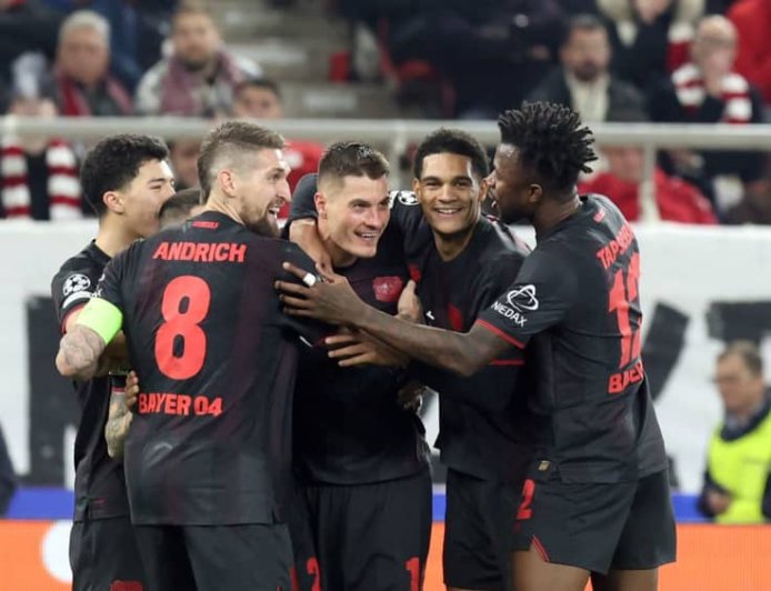Leverkusen defence hailed by coach after win in Greek cauldron
