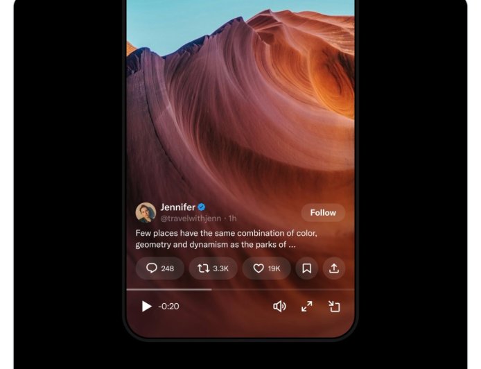 X 平台推出全新沉浸式播放器：押注“视频核心”战略，带来刷短视频新体验