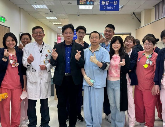 春節24小時急診不打烊　醫福會林慶豐赴基隆醫院慰勉醫護