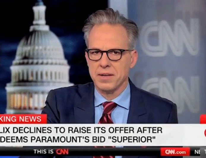 Jake Tapper ruefully reveals CNN will be affected by Paramount's looming takeover of network