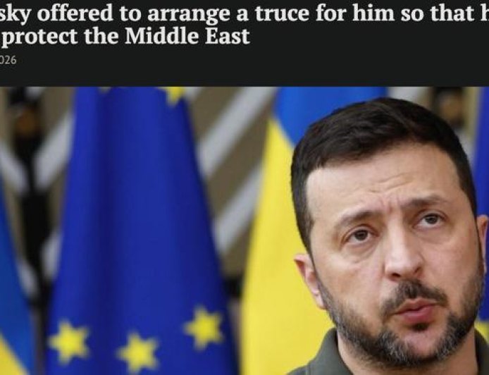 泽连斯基向中东国家喊话：让普京停火一个月，我派乌军去保护你们