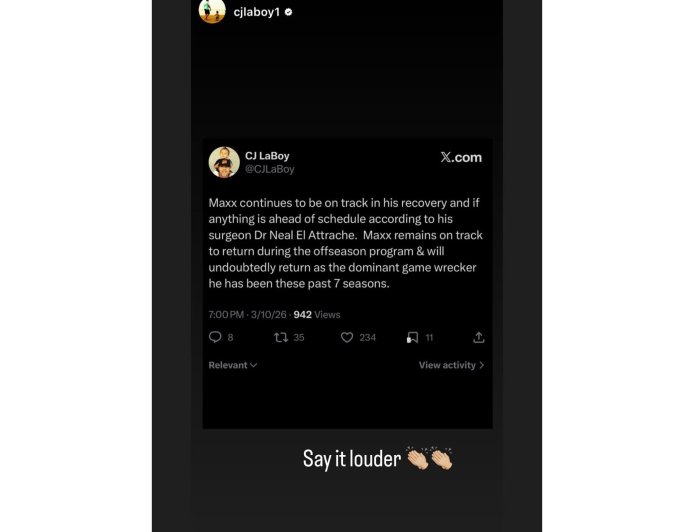 Maxx Crosby’s Wife Reacts to Stunning News of His Failed Physical, Nixing Trade