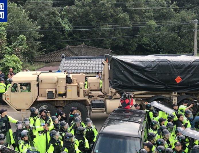 驻韩美军部分“萨德”反导系统正在转往中东