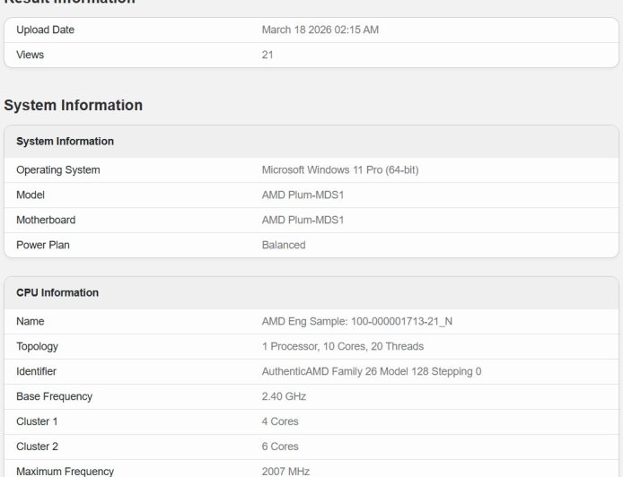 AMD下代Zen6 APU再曝光 2GHz性能超越5GHz的Zen5