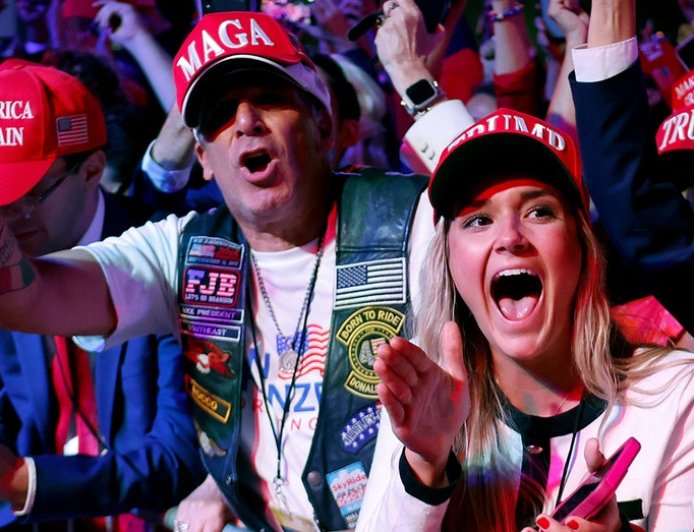 Far-left California congressional candidate clashes with Trump supporters in heated exchange